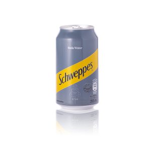 Schweppes Soda Water, 12oz, Pack of 12